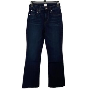 Edwin Lark Ankle with Raw Hem Bootcut Dark Wash Size 24 Minimalist Streetwear